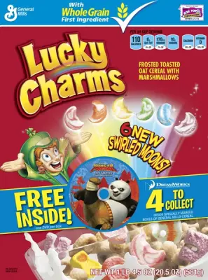 Lucky Charms Cereal Sample Box