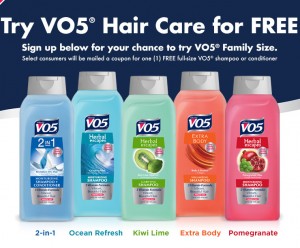 Full Size VO5 Shampoo or Conditioner