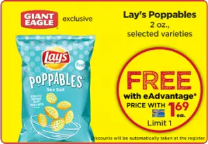 Lay’s Poppables Chips at Giant Eagle