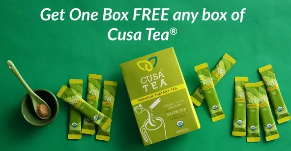 Free tea samples of Cusa